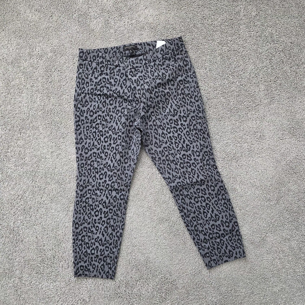 Banana Republic Gray and Black Animal Print Pants
